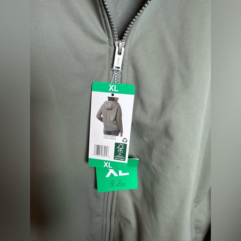 HEAT green Hooded Jacket XL - Picture 3 of 9